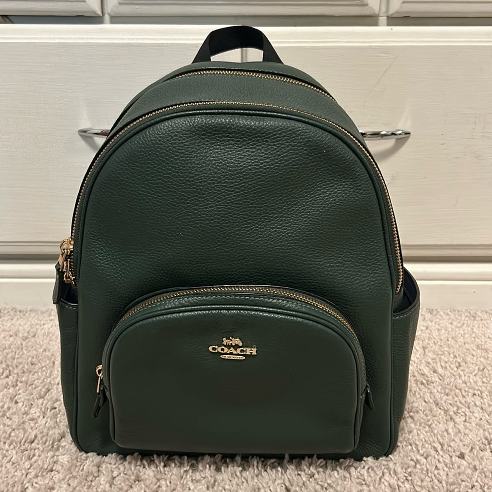 Coach court backpack in Everglade (green) USED